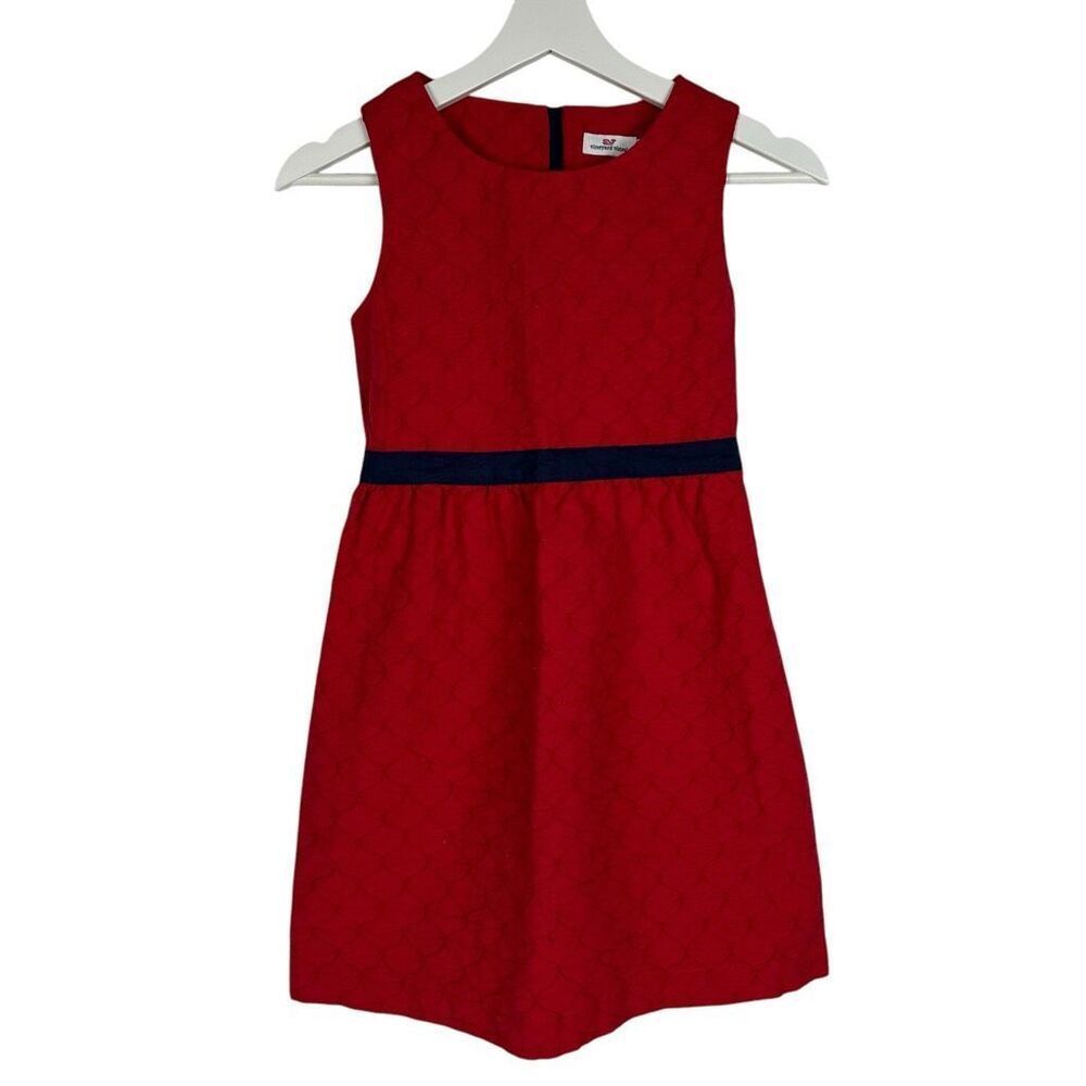 Vineyard Vines Sleeveless Girls size 10 Dress Red & Navy